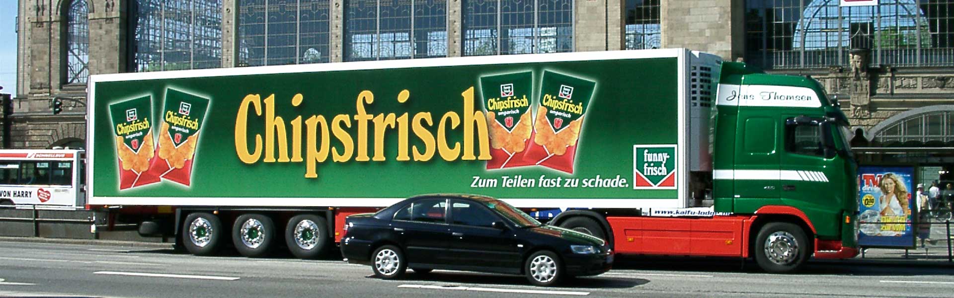 Werbung auf LKW